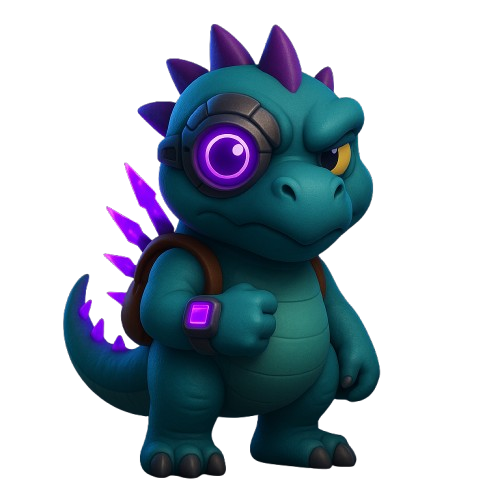 Mutant Dino - Educational Gaming Character